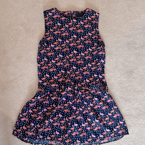 Cynthia Rowley Dresses & Skirts - Cynthia Rowley Drop Waist Dress Flamingo with Pockets Size 6